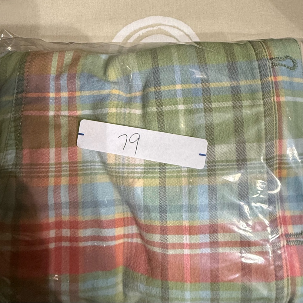 Christopher & Banks Plaid Sleeveless Zip Up Shirt Stretch Size XL - Picture 10 of 10